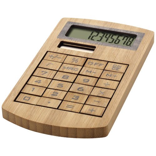 Calcolatrice realizzata in bamb&ugrave; Eugene - 123428