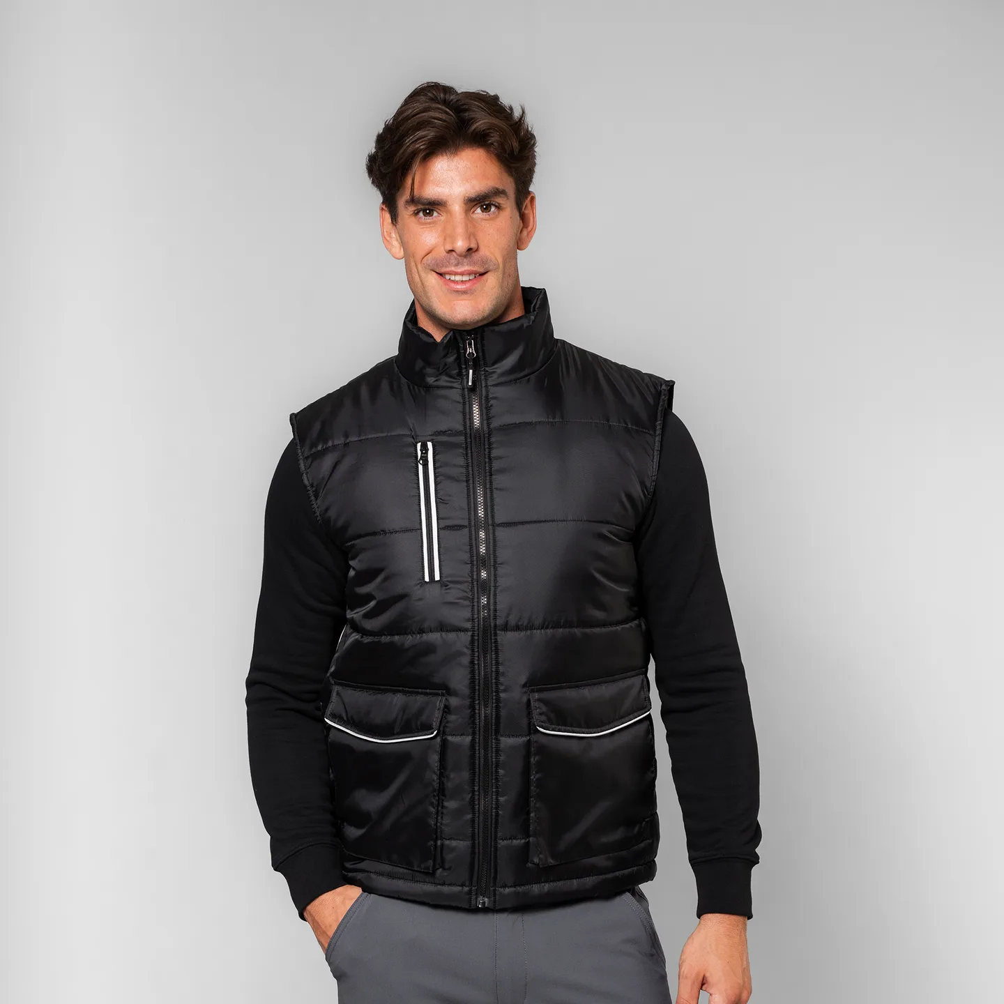 Gilet Manchester indossato
