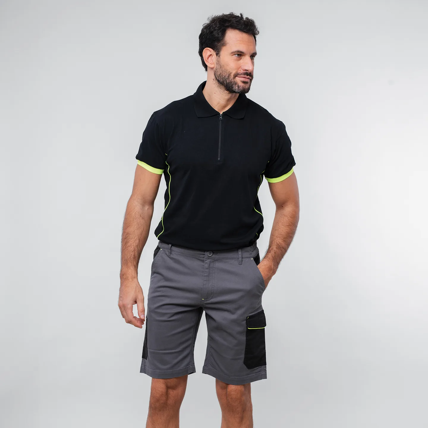 Pantalone Zurigo Shorts Bicolor indossato