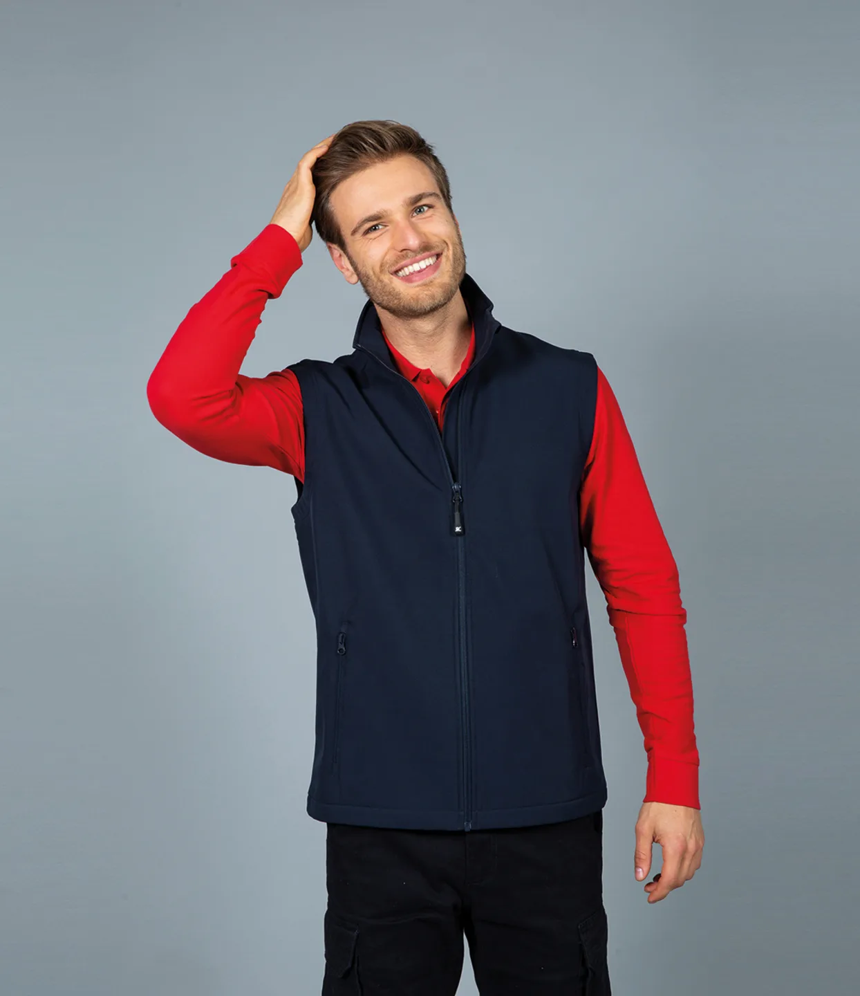Gilet Santander indossato