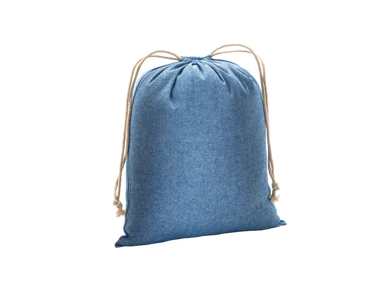 Sacchetto regalo in cotone riciclato 150g/m2, 40 x 50 cm royal