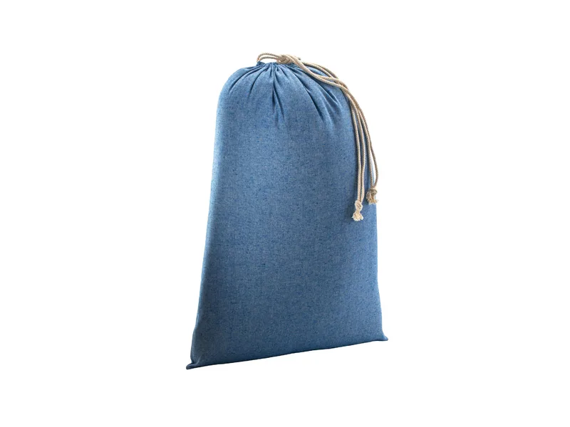 Sacchetto regalo in cotone riciclato 150g/m2, 50 x 75 cm royal