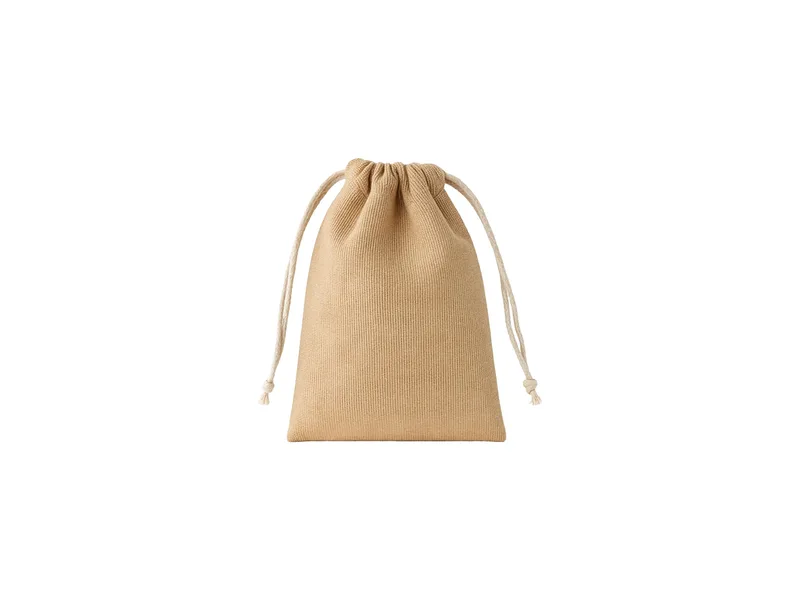 Sacchetto regalo in juco 250 g/m2 richiudibile naturale