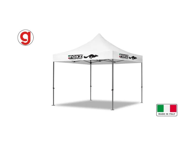Gazebo "TINTA UNITA" 3x3 mt | Personalizzato 4 mantovane